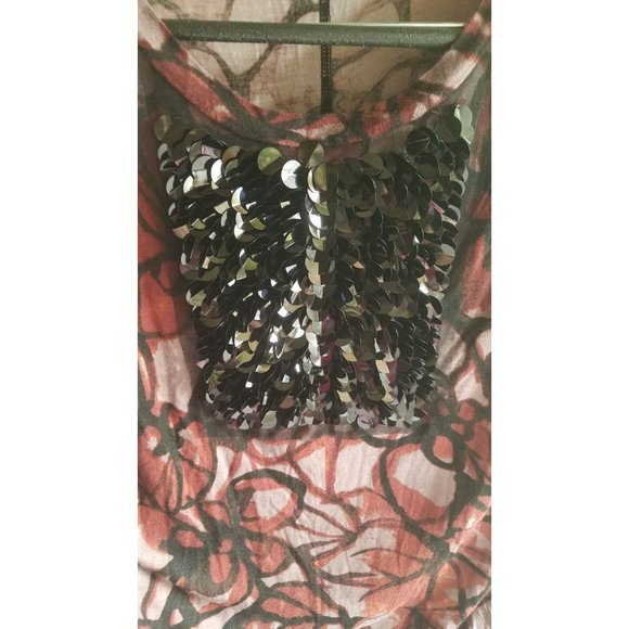 Simply Vera Vera Wang Shirt Black Sequin Detail Women's Sz PM - Picture 3 of 6